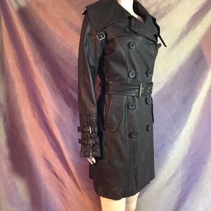 BB Dakota leather trench